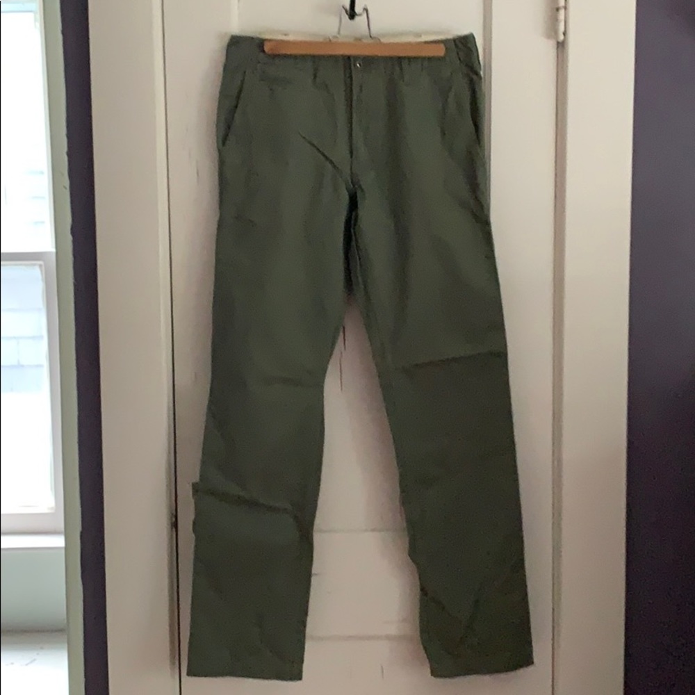 Green Uniqlo Chinos